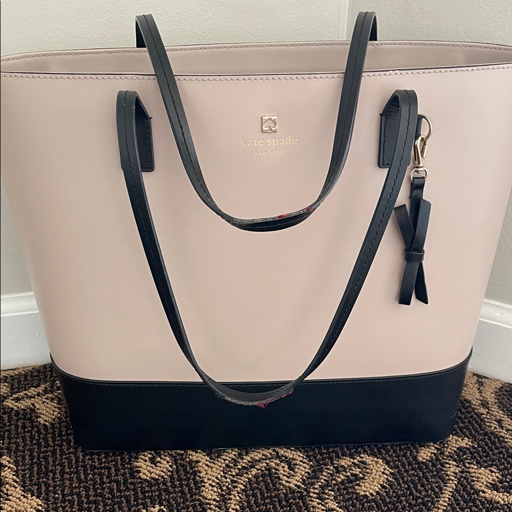 Kate Spade Pink and Black Tote Bag
